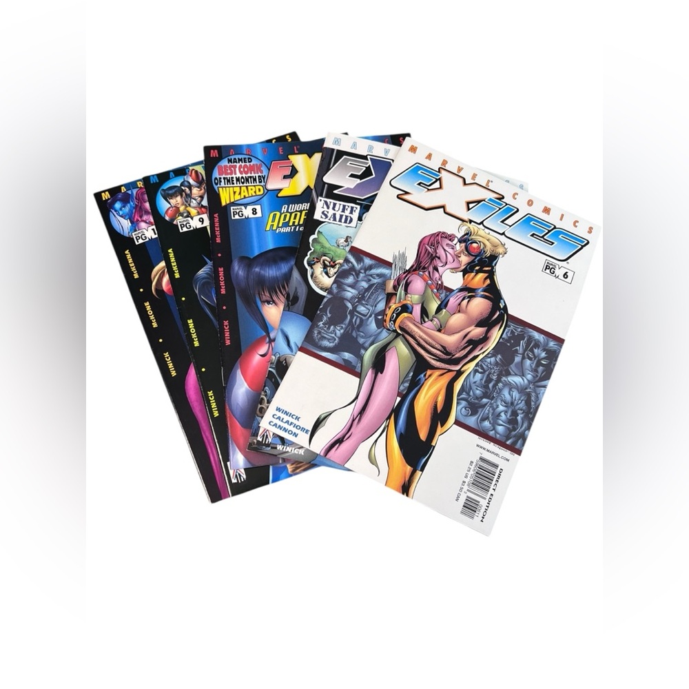 Exiles X-Men Comic Book Lot Series 6-10 Marvel Superhero Morph Nocturne Blink